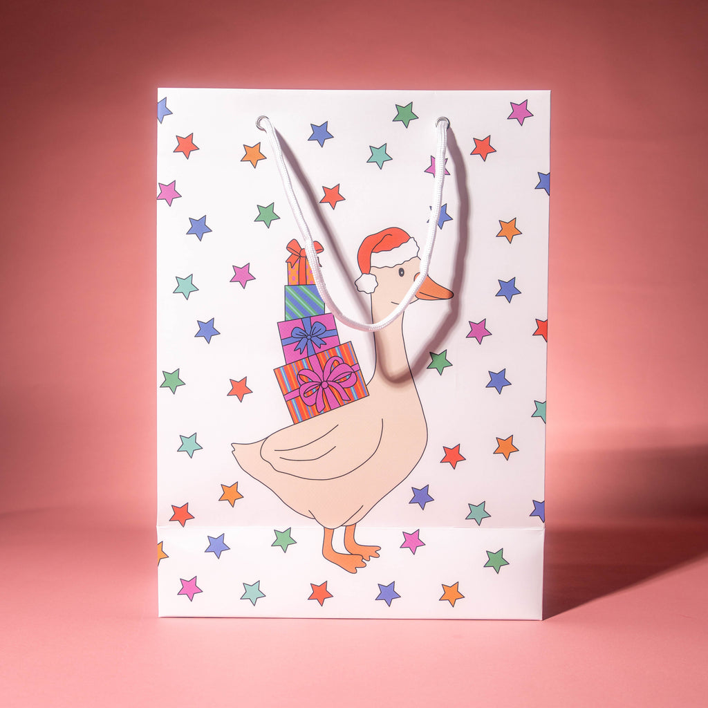 Christmas Goose Gift Bag
