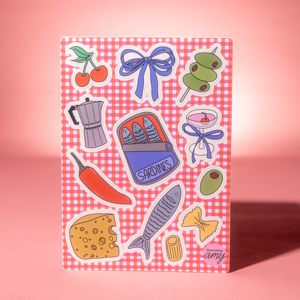 Girl Dinner Sticker Sheets
