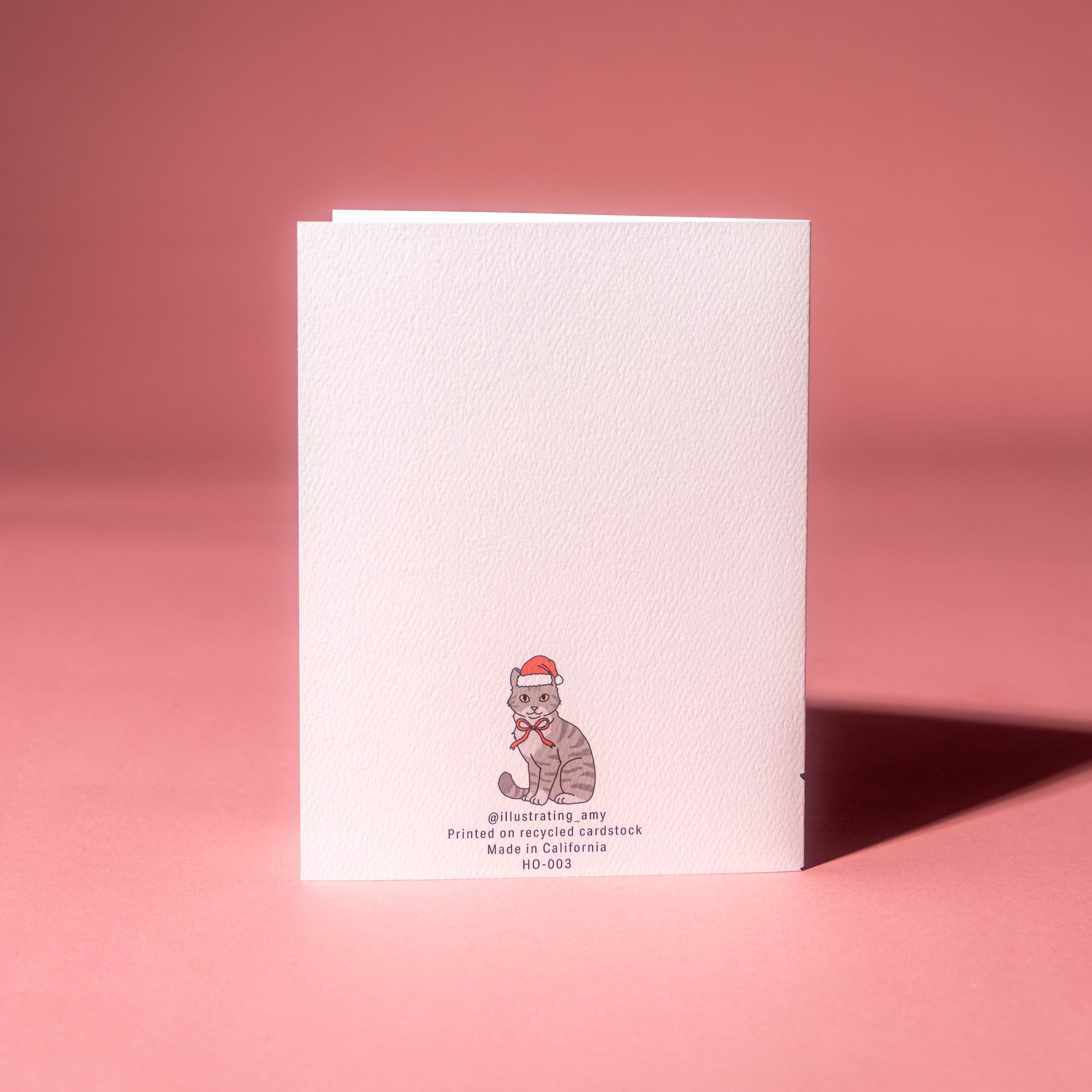 Cat in Christmas Tree Greeting Card