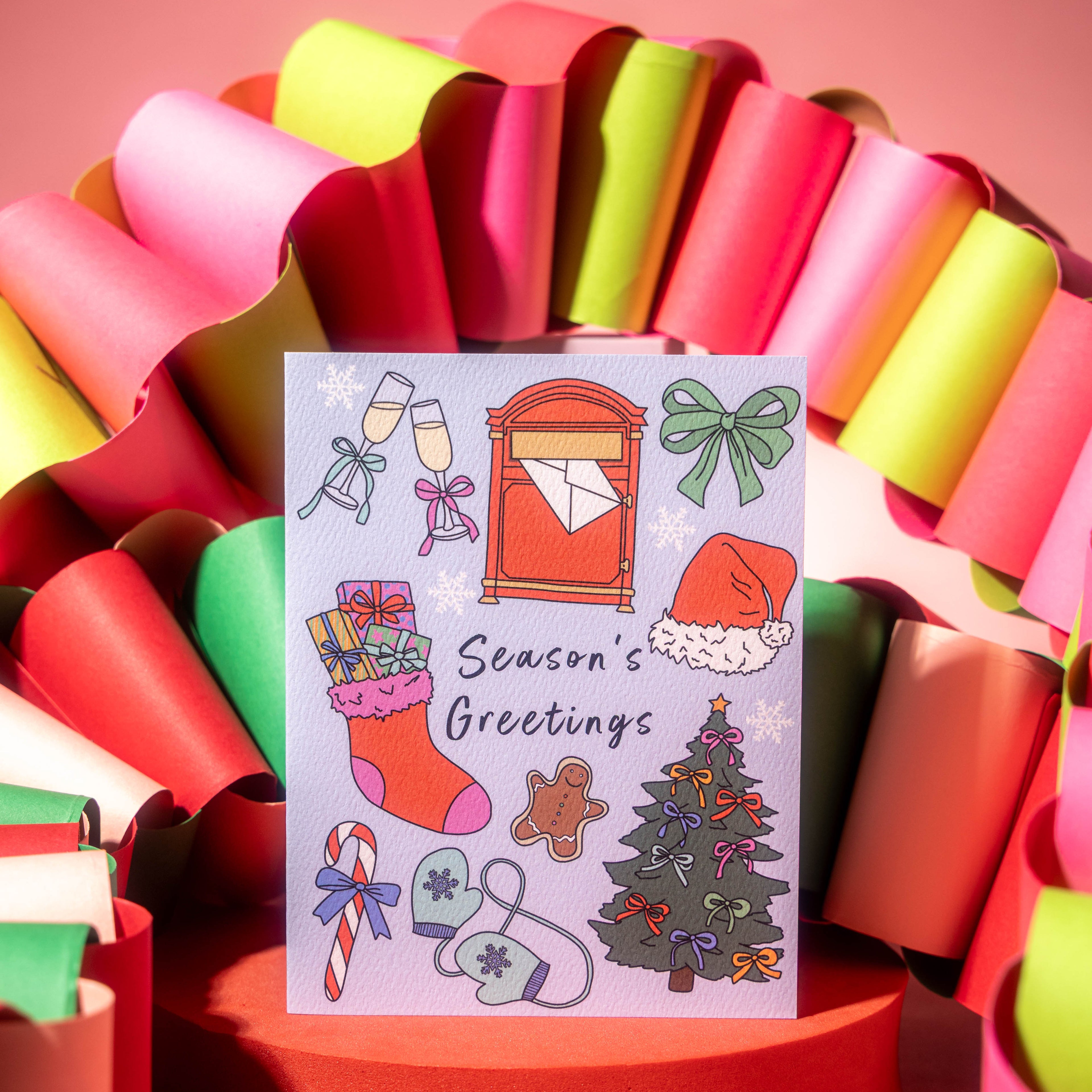 Merry & Bright Christmas Greeting Card