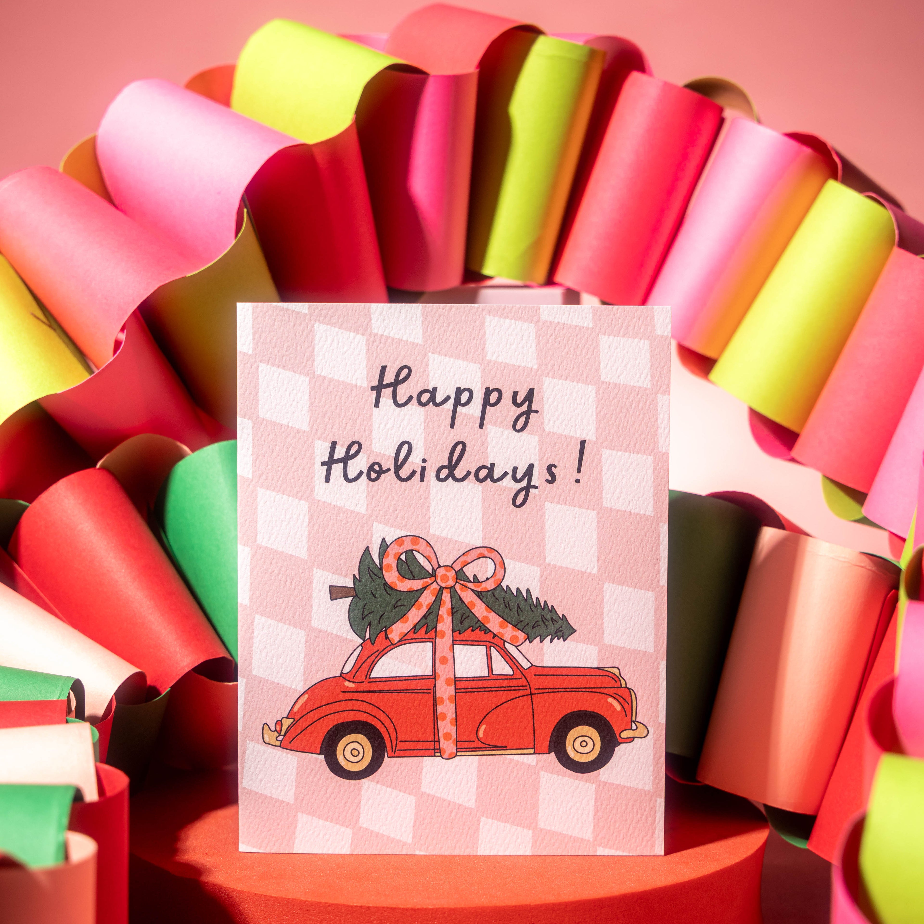 Holiday Car Checks Greeting Card
