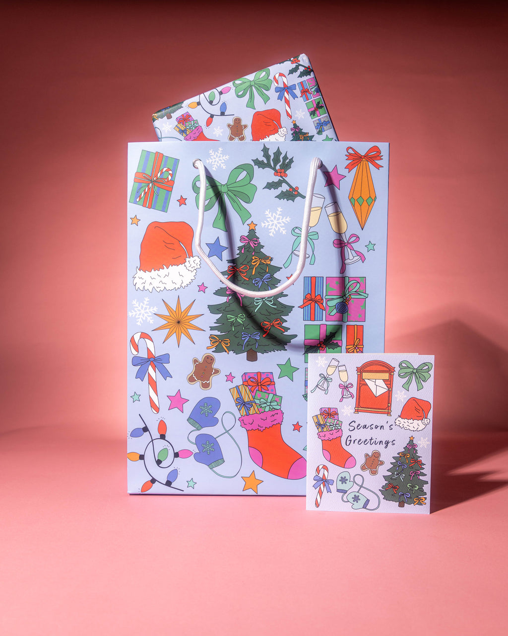 Merry & Bright Christmas Greeting Card