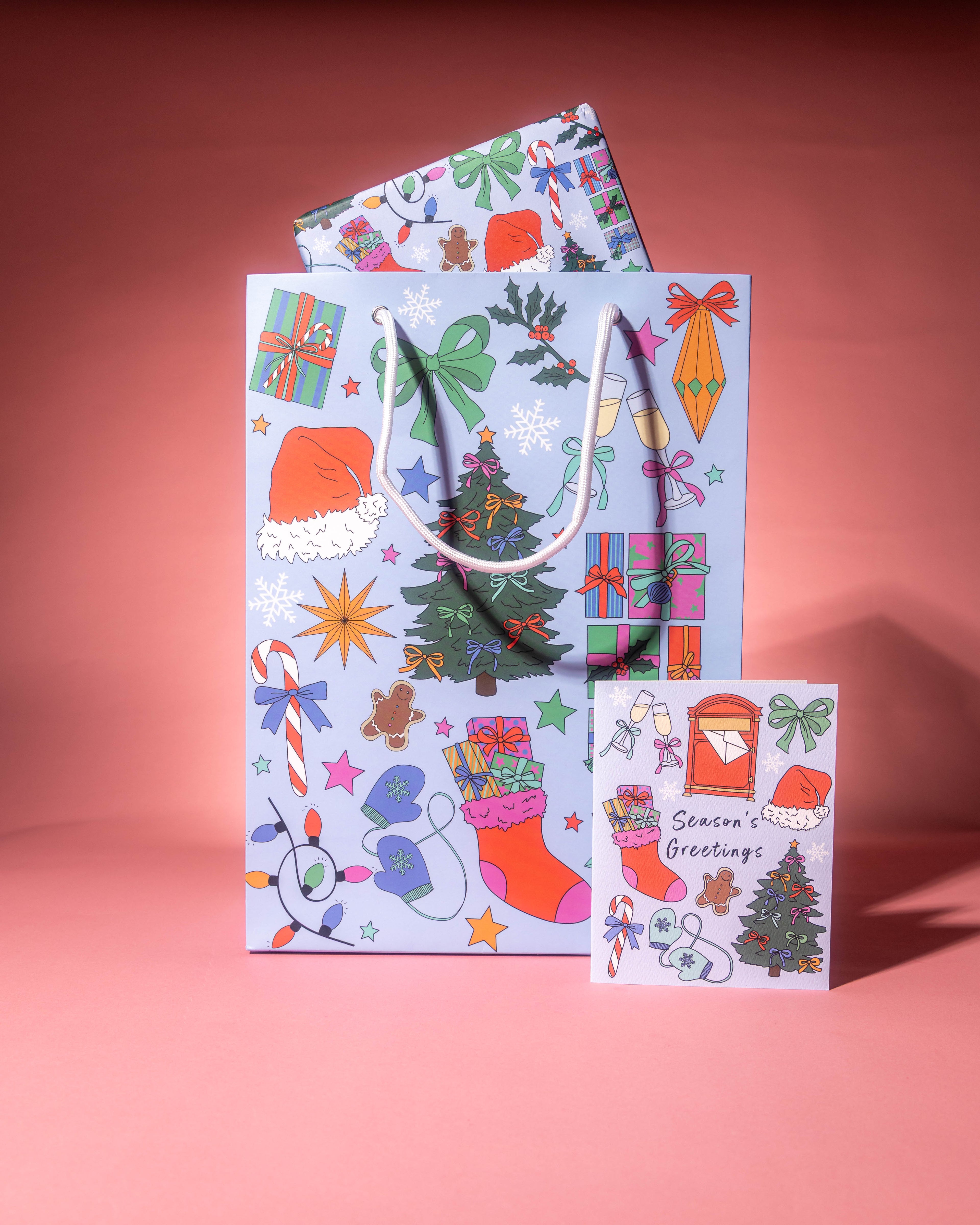 Merry & Bright Christmas Greeting Card