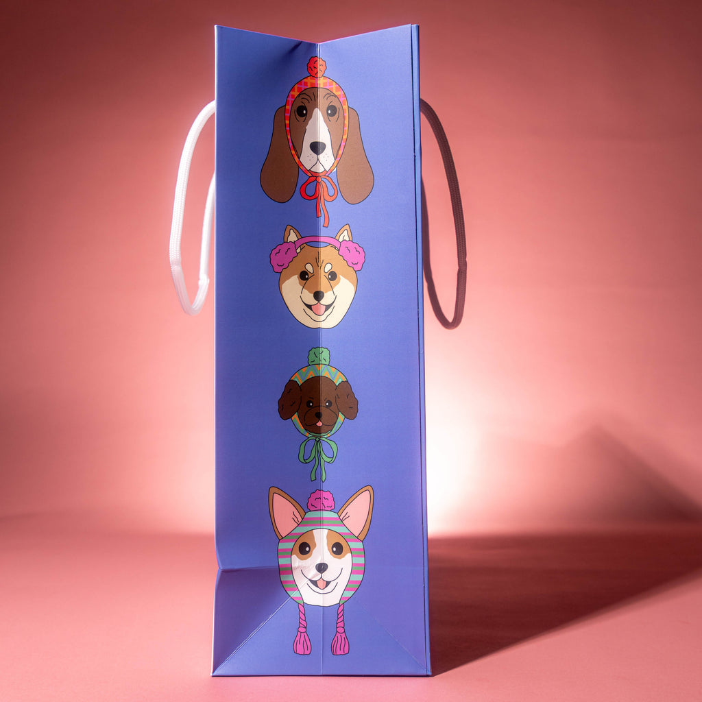 Snowboarding Holidays Dogs Gift Bag