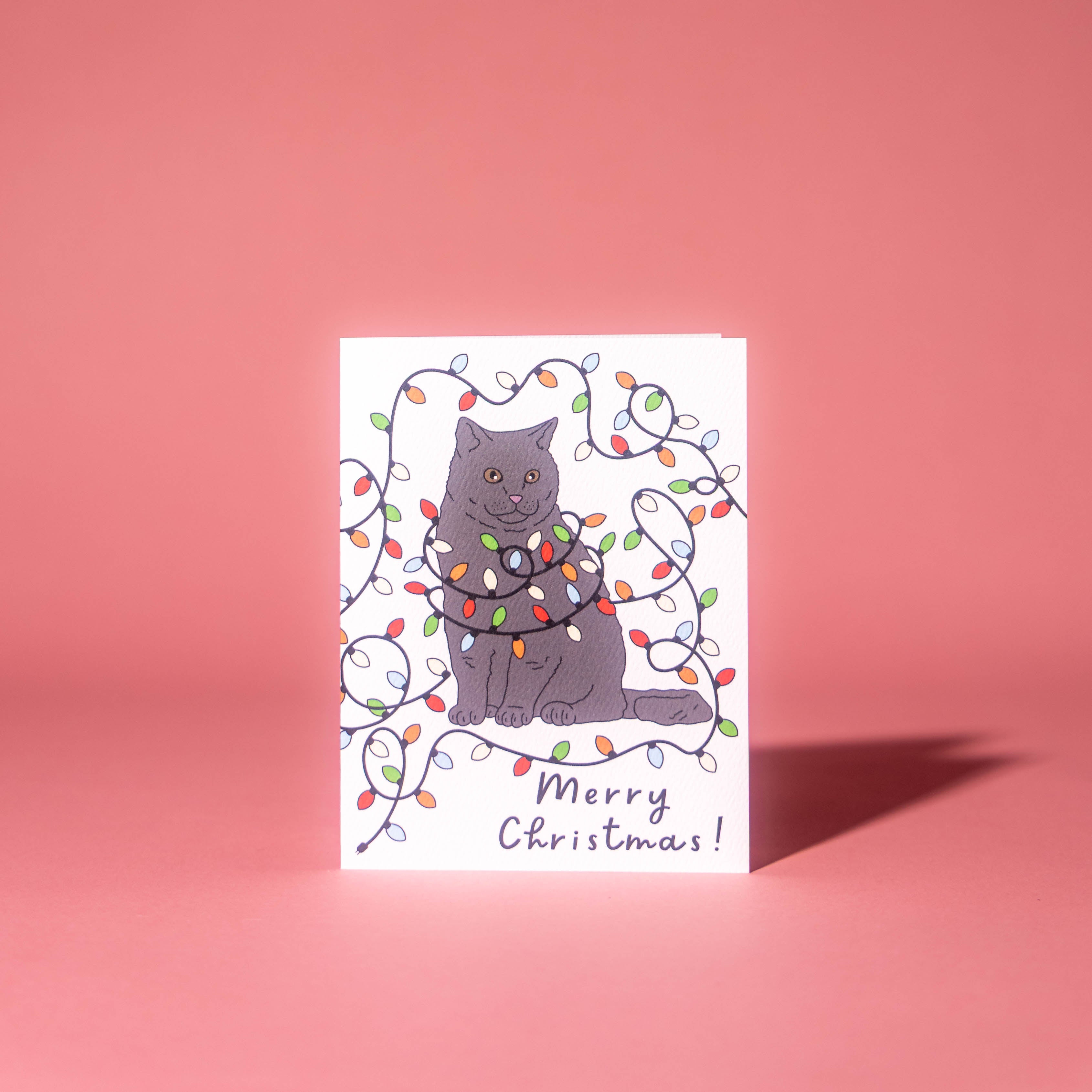 Festive Cat Christmas Card