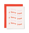 I Love You Text Greeting Card