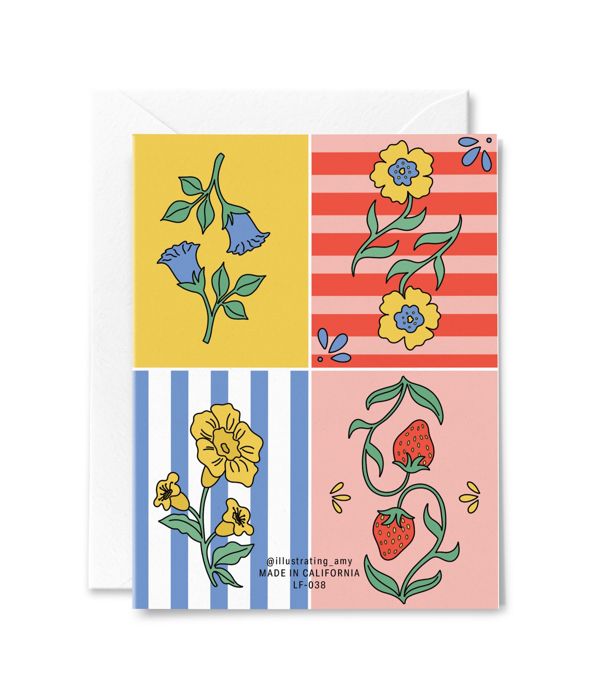 Patchwork Floral Card
