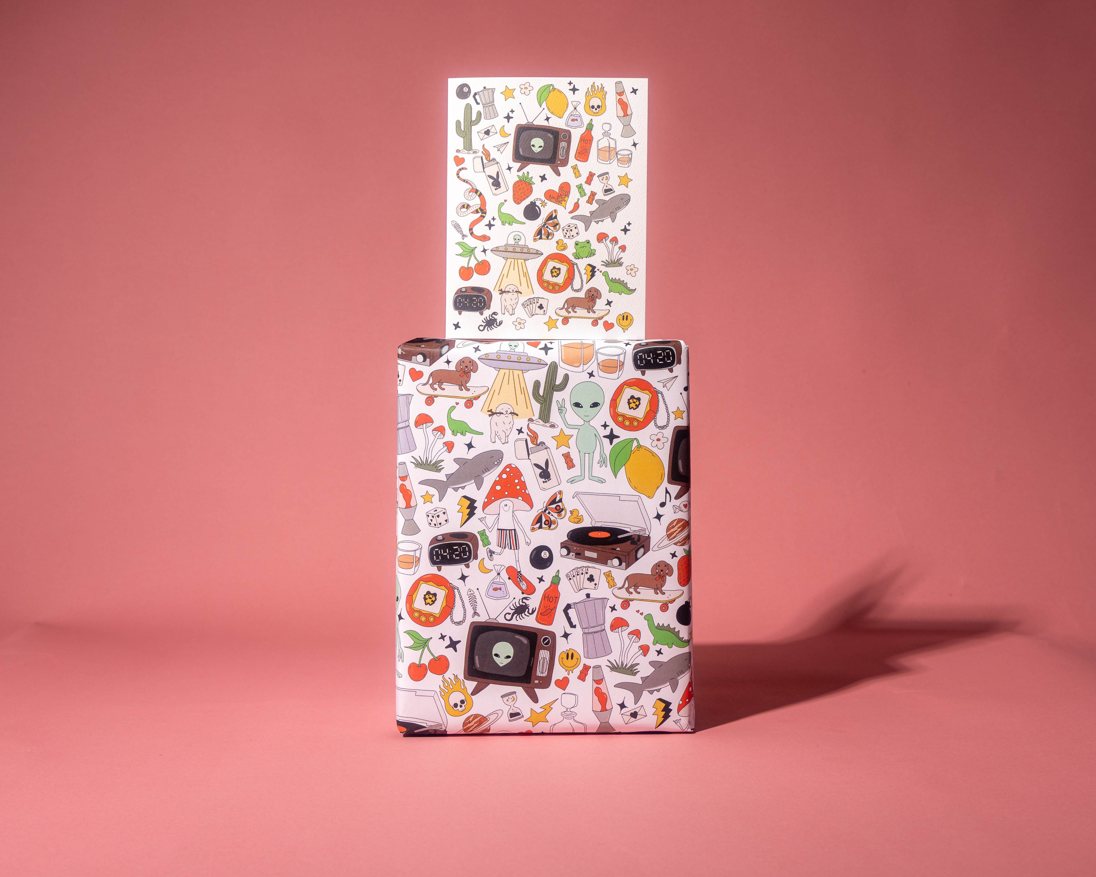 Retro Fun Illustrated Card