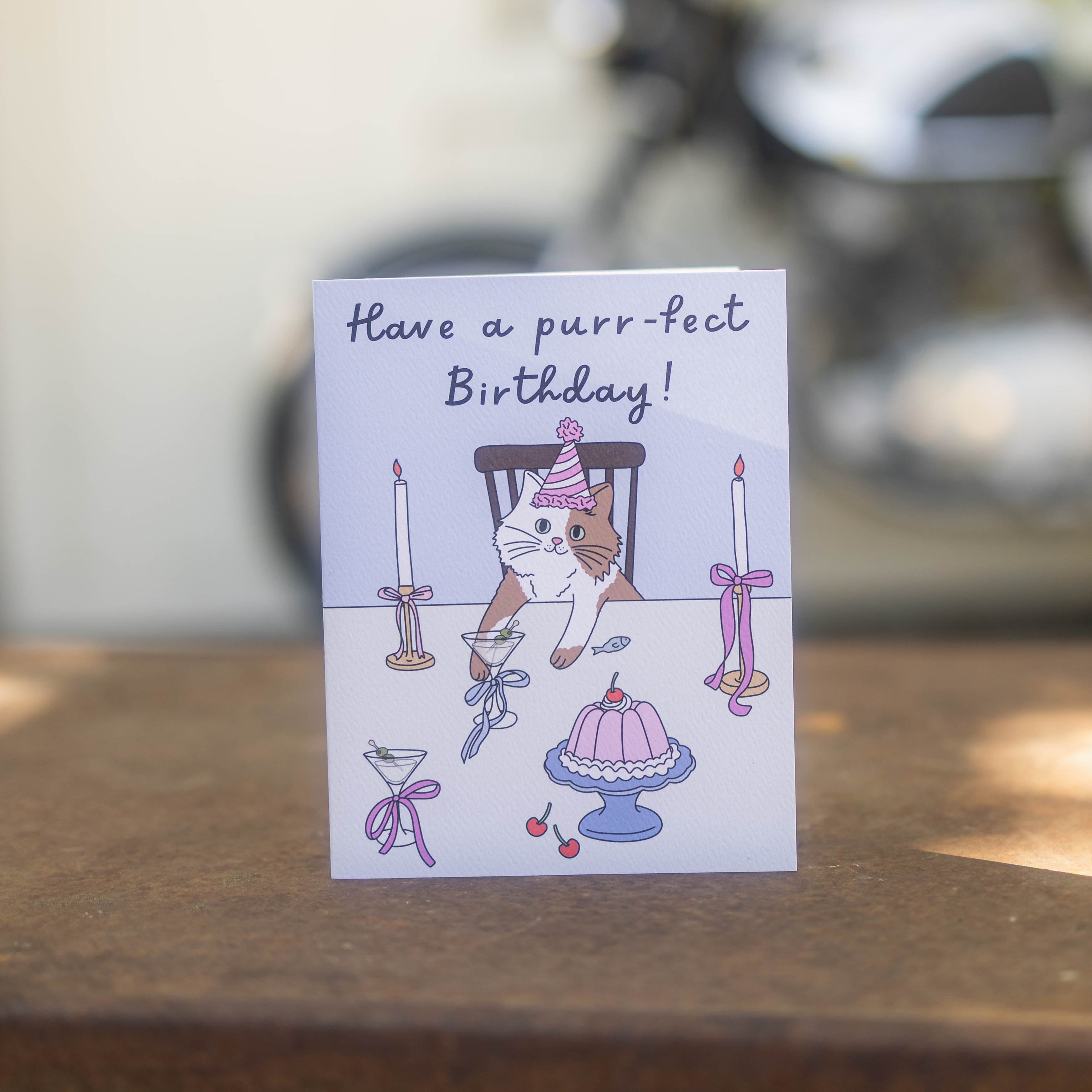 Purr-fect Birthday Greeting Card