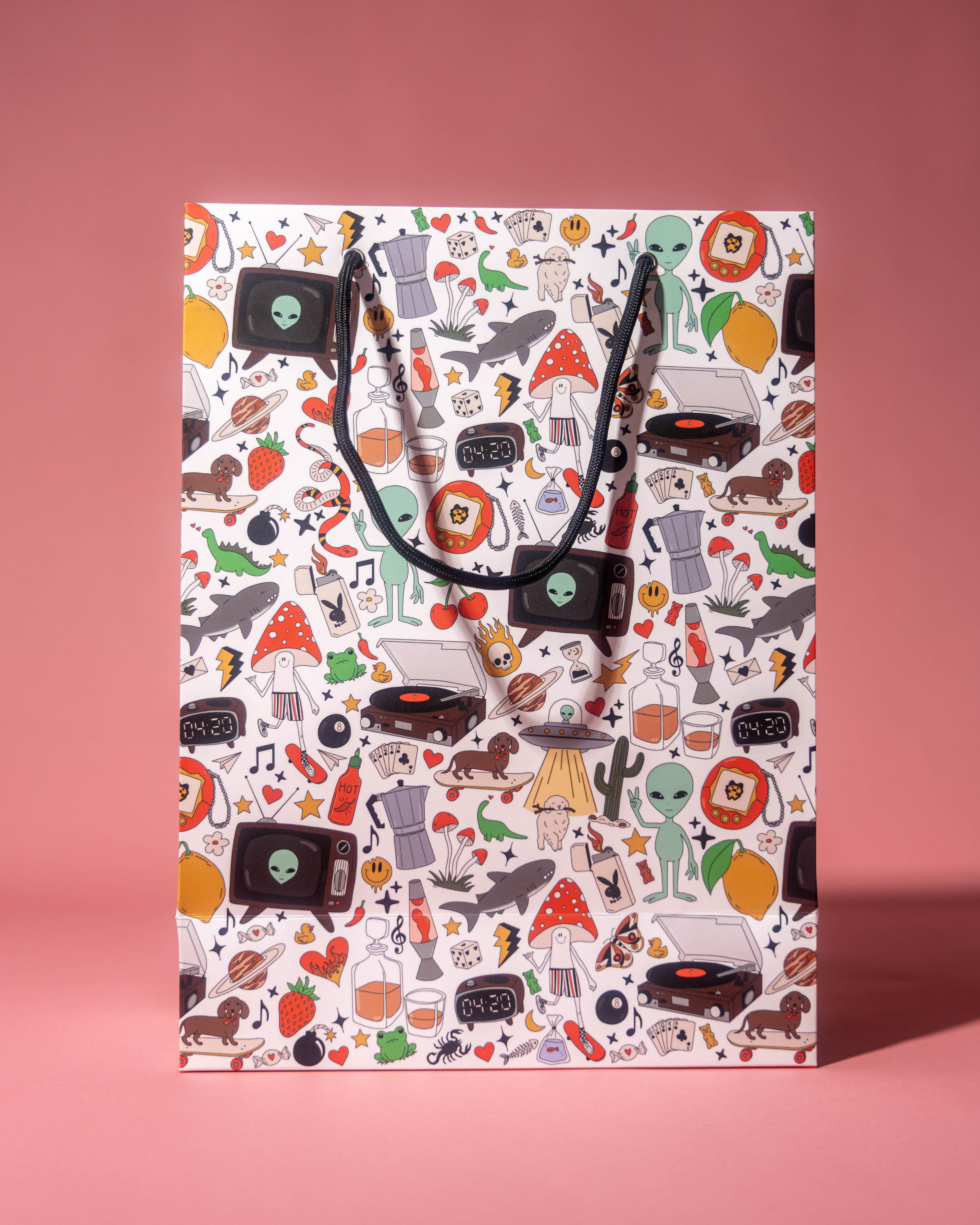 Retro Print Gift Bag