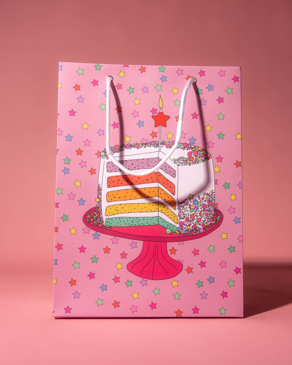 Rainbow Cake Gift Bag