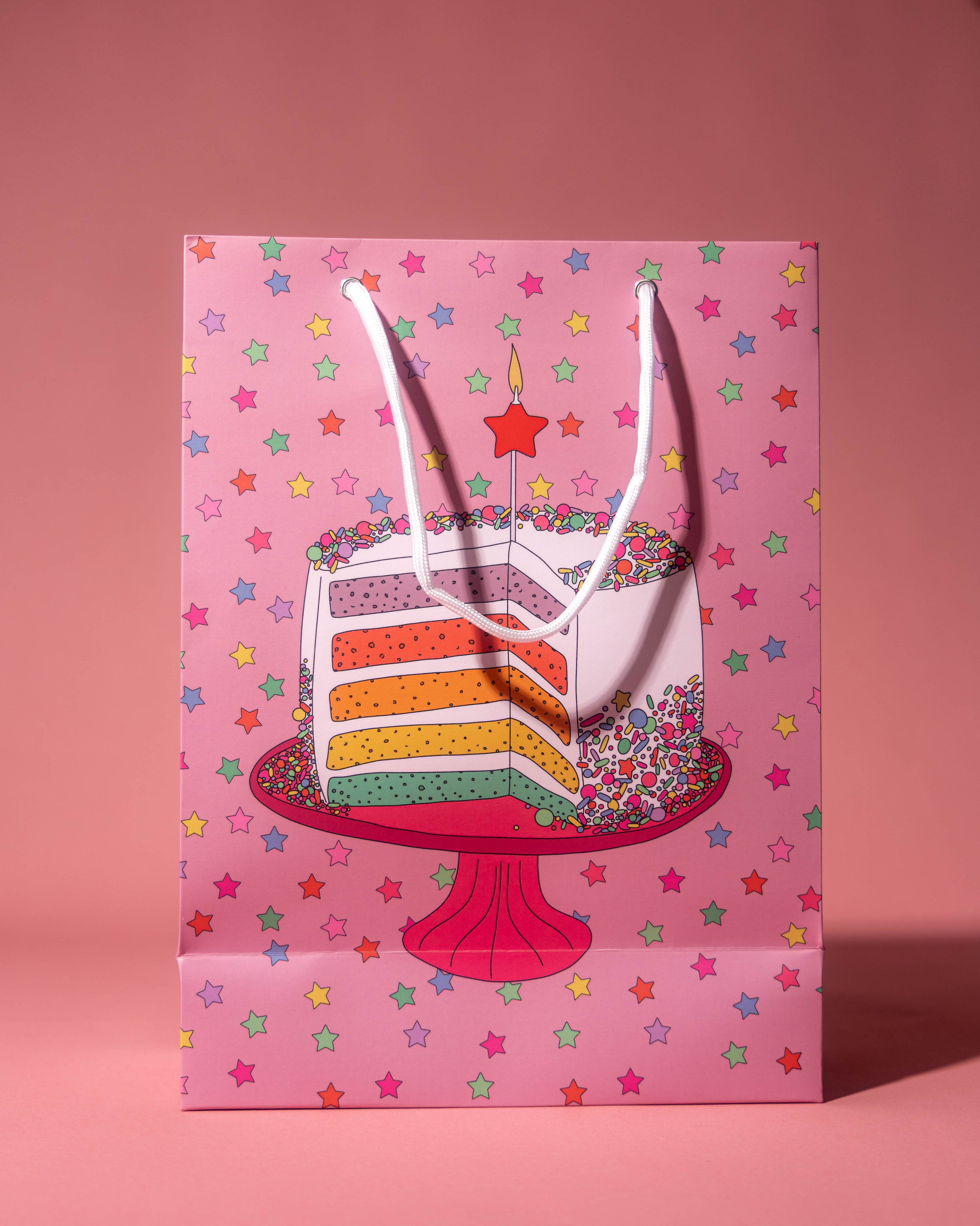 Rainbow Cake Gift Bag