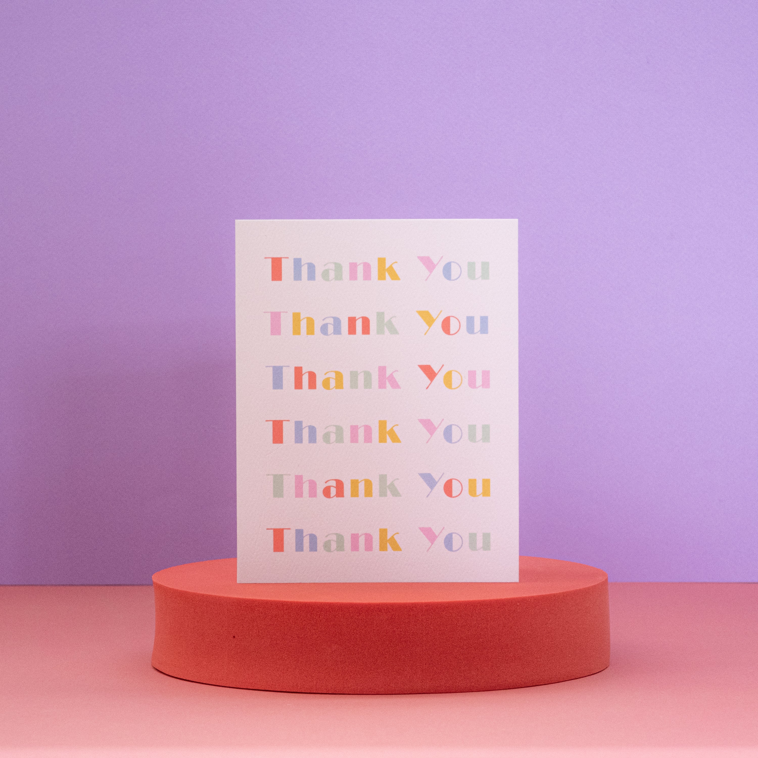 Thank You Colorful Text