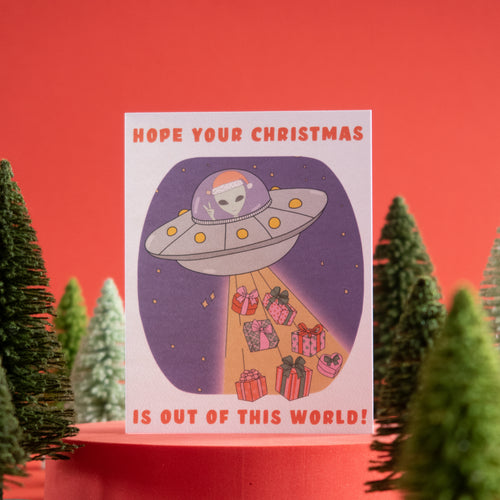 Alien Santa Greeting Card