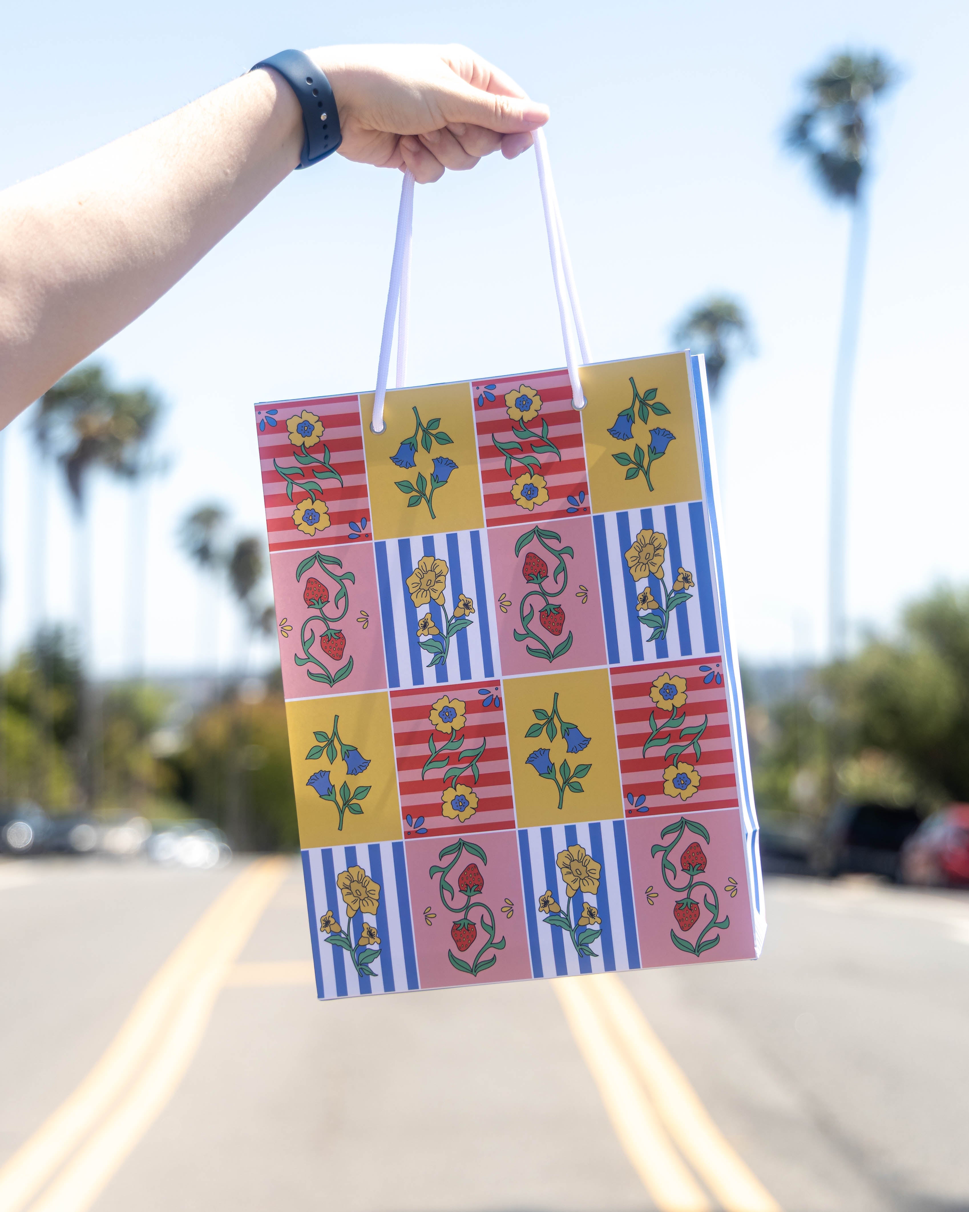 Patchwork Floral Gift Bag