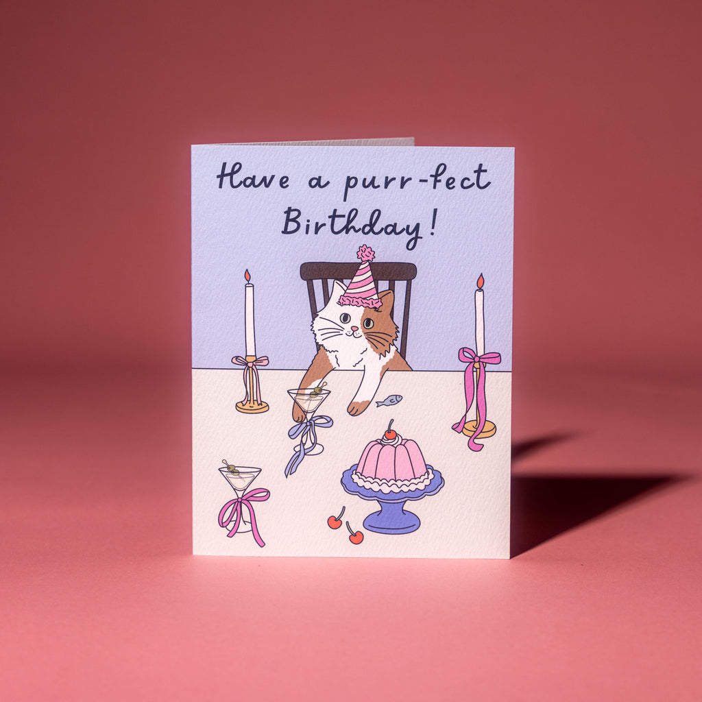 Purr-fect Birthday Greeting Card