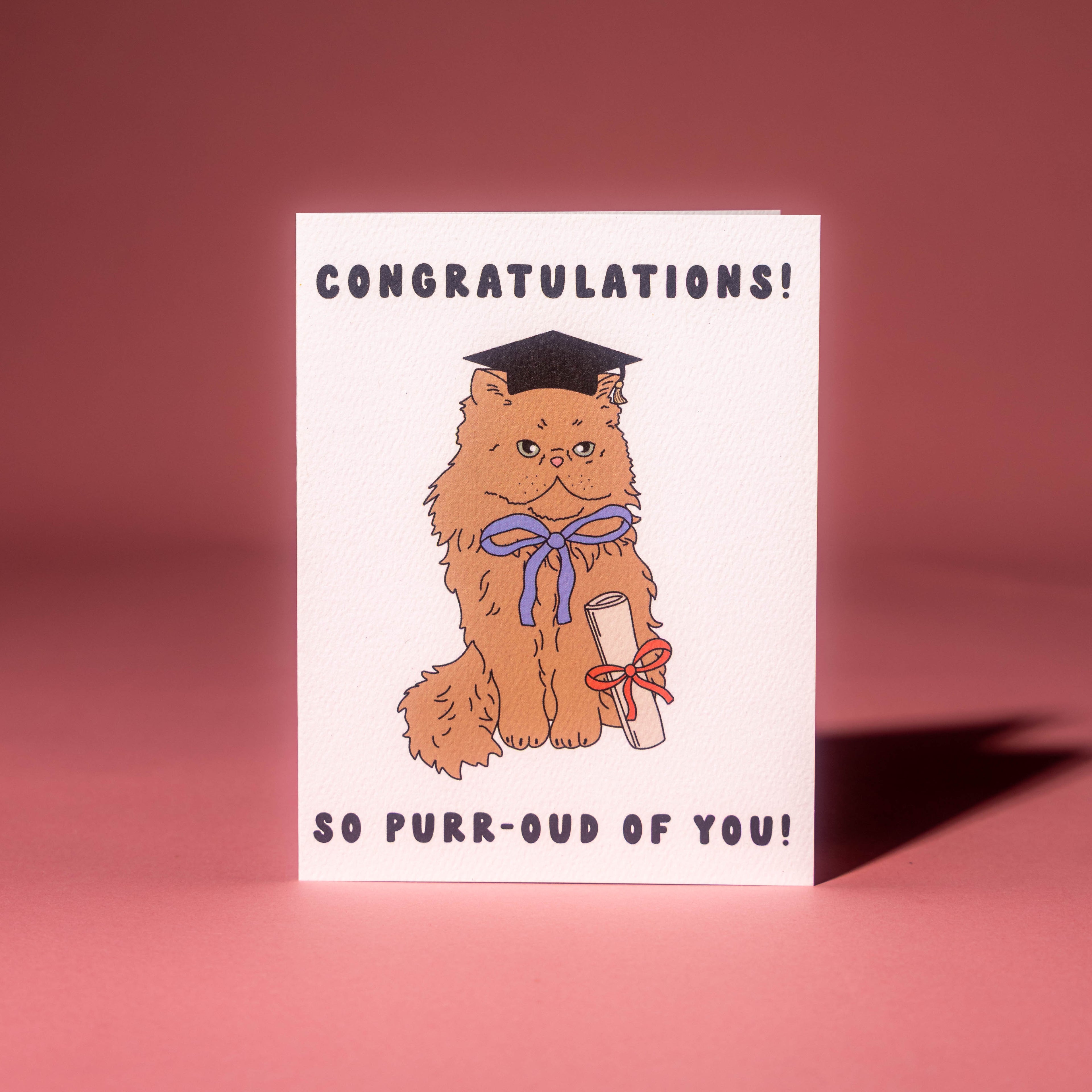 Purr-oud of You Graduation Card
