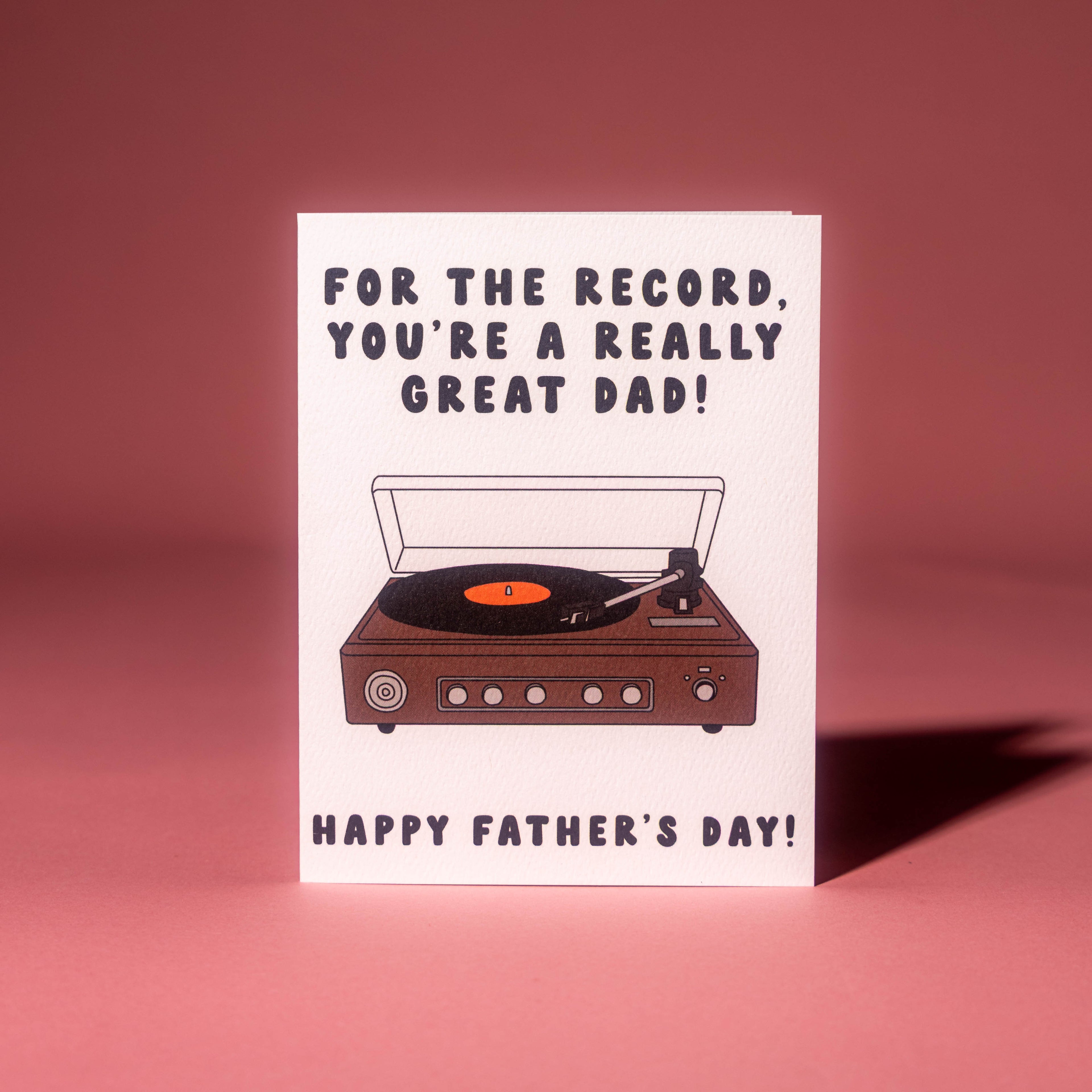 For The Record Father's Day Card