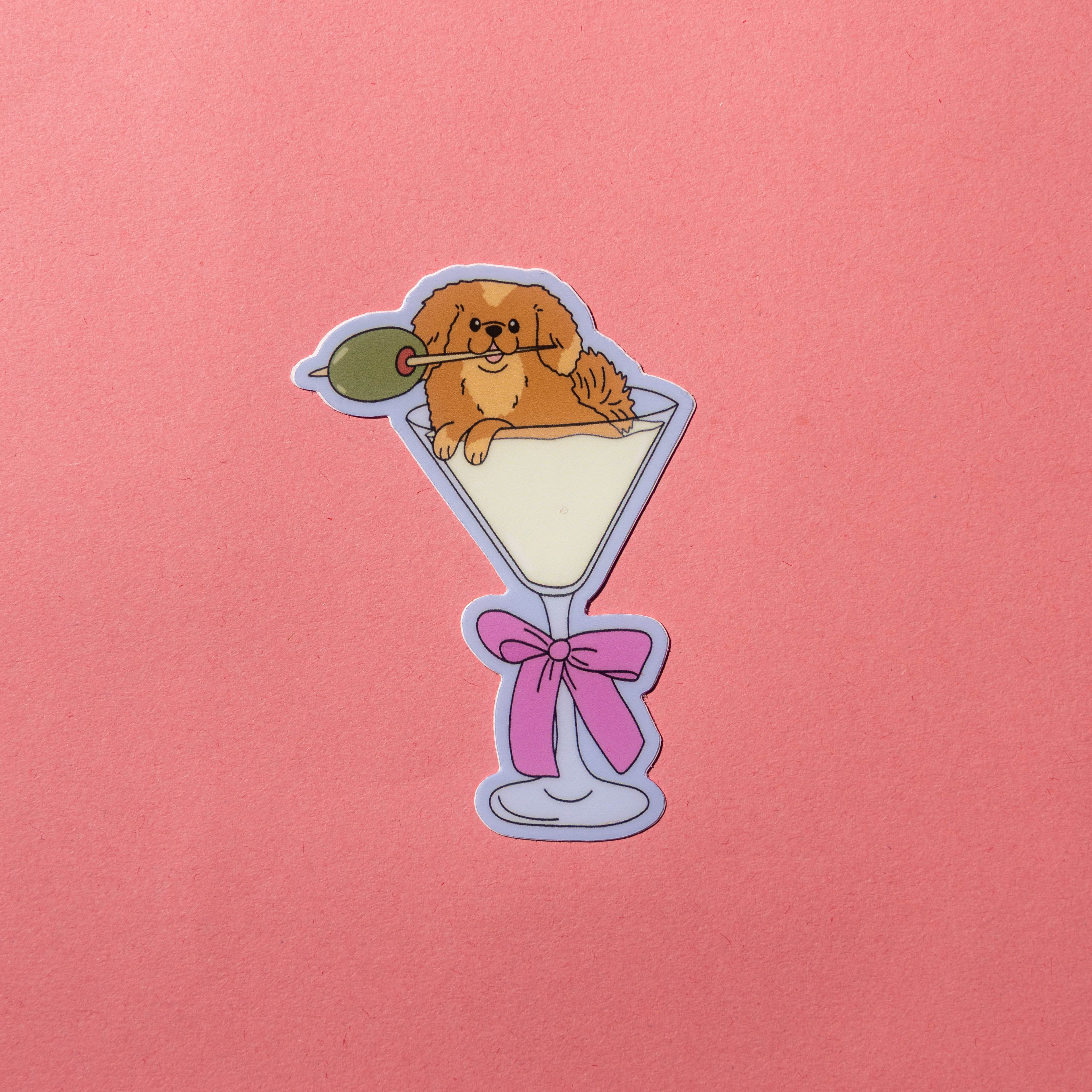 Pup-Tini Die-Cut Sticker