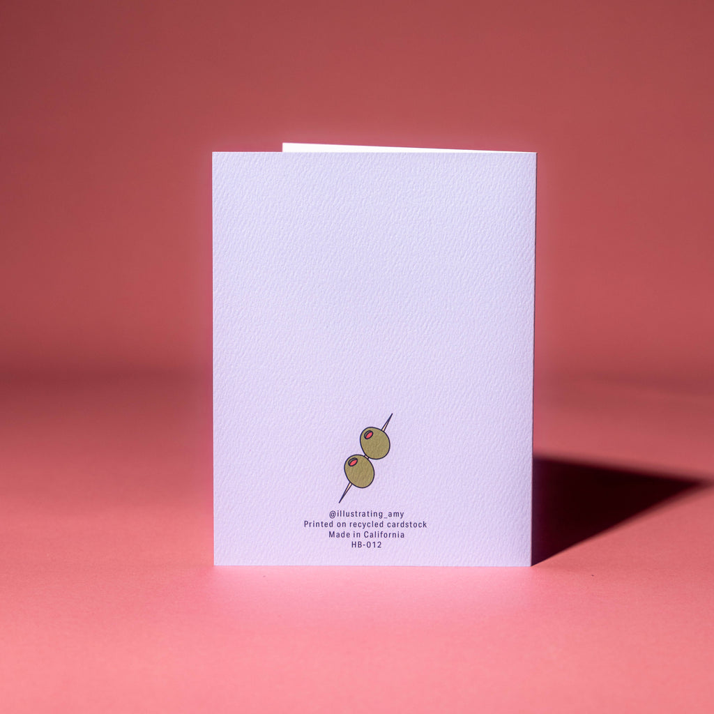 Pup-tini Birthday Greeting Card