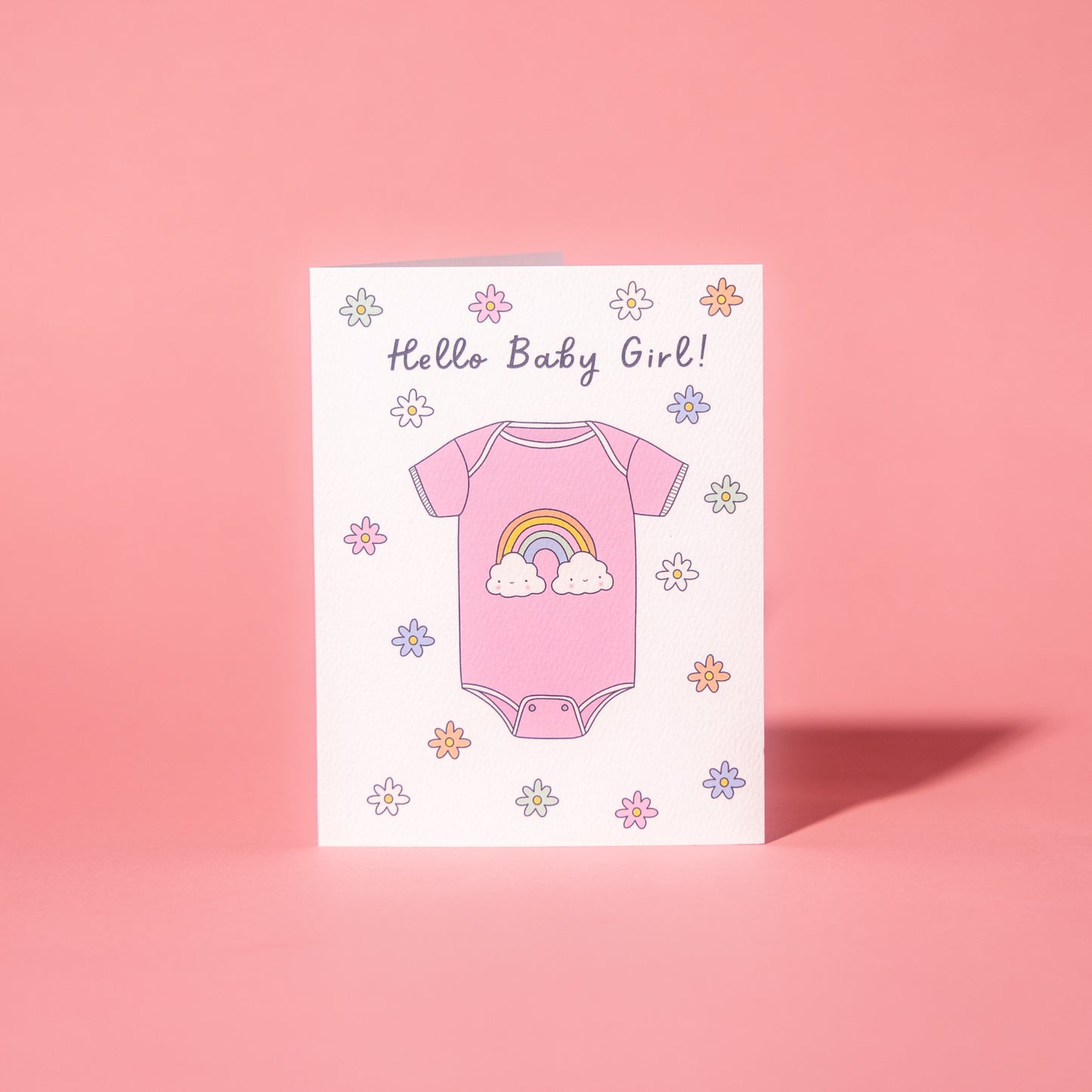 Hello Baby Girl Card