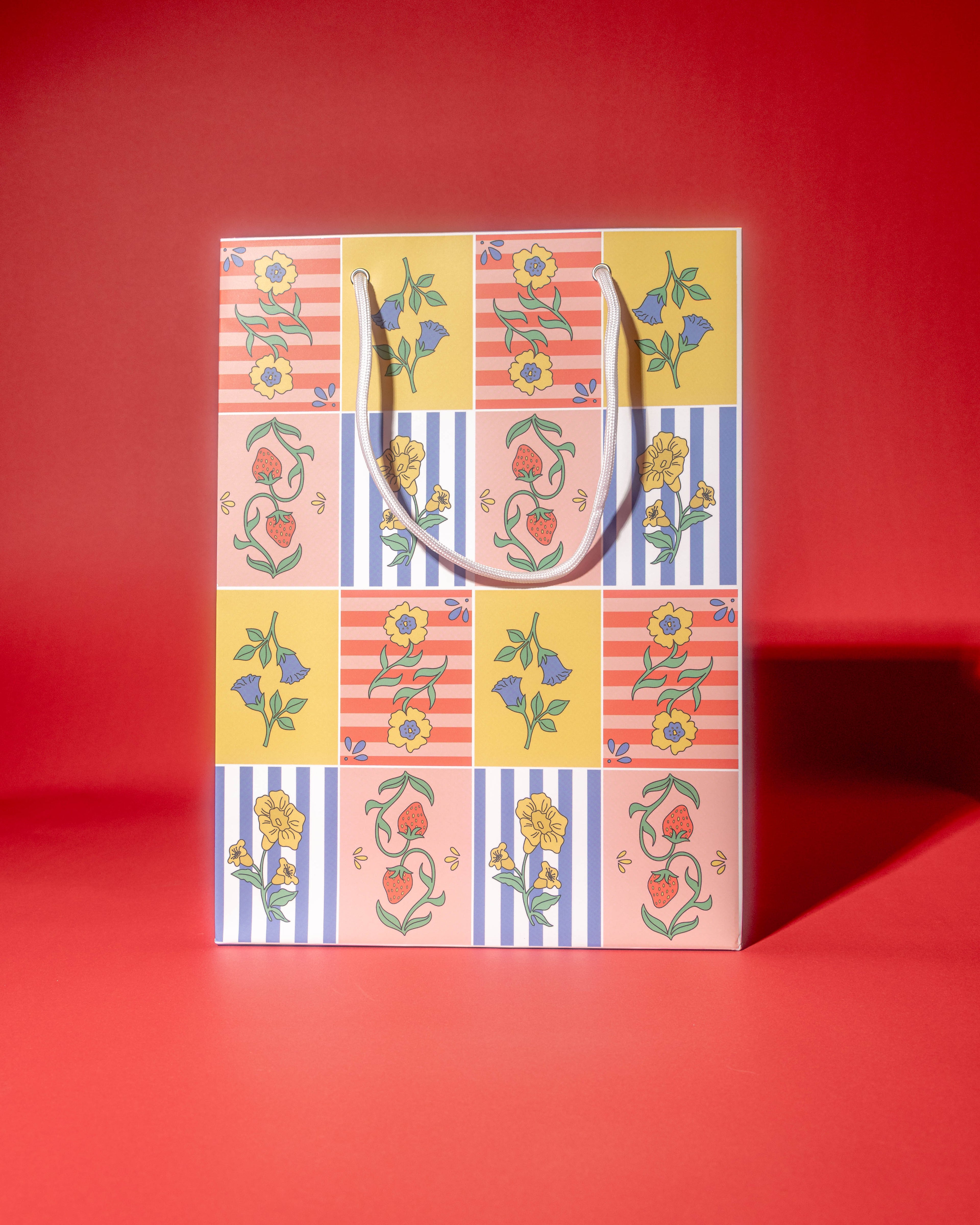 Patchwork Floral Gift Bag