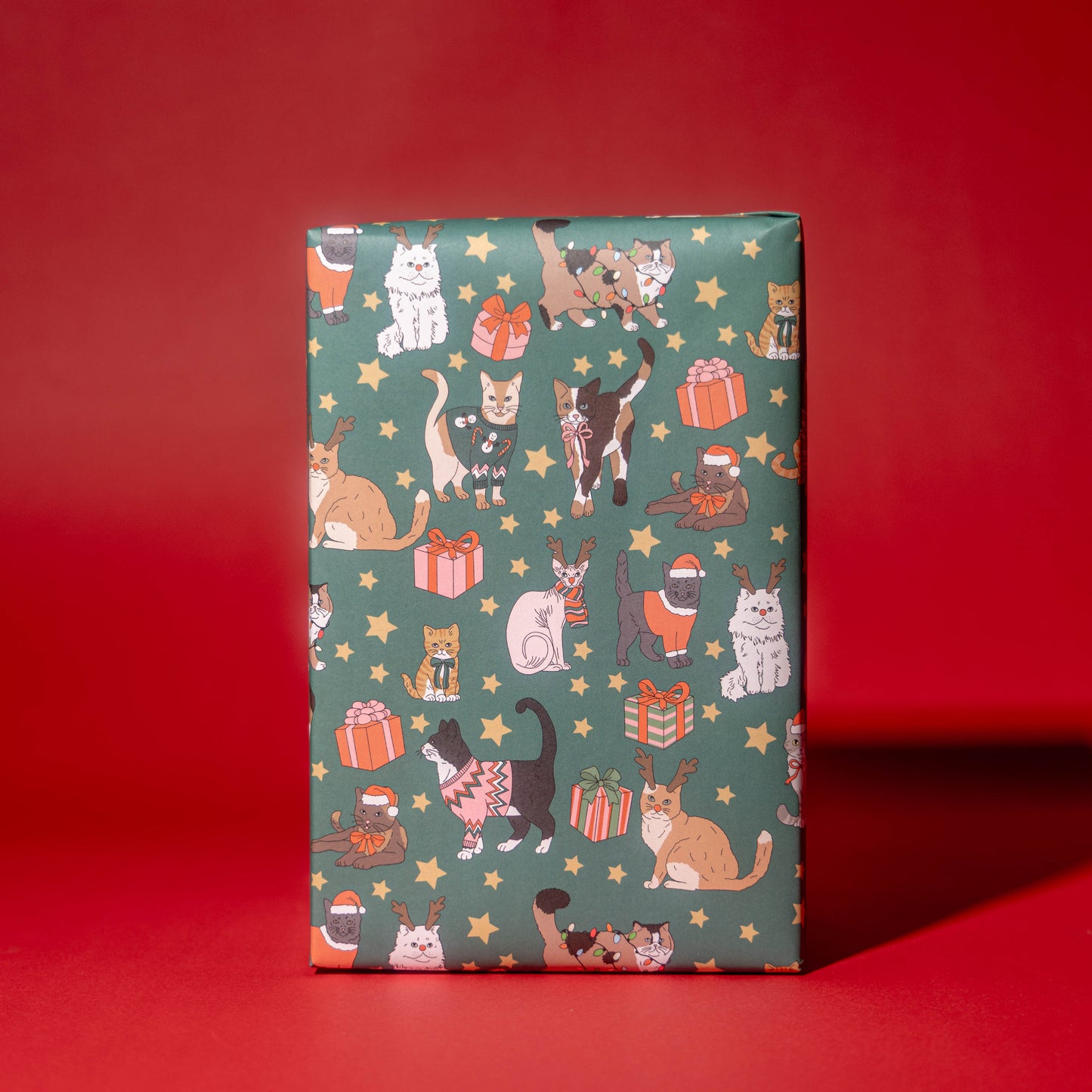 Holiday Cats Gift Wrap Rolls