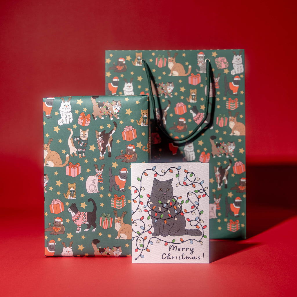Holiday Cats Gift Wrap Rolls
