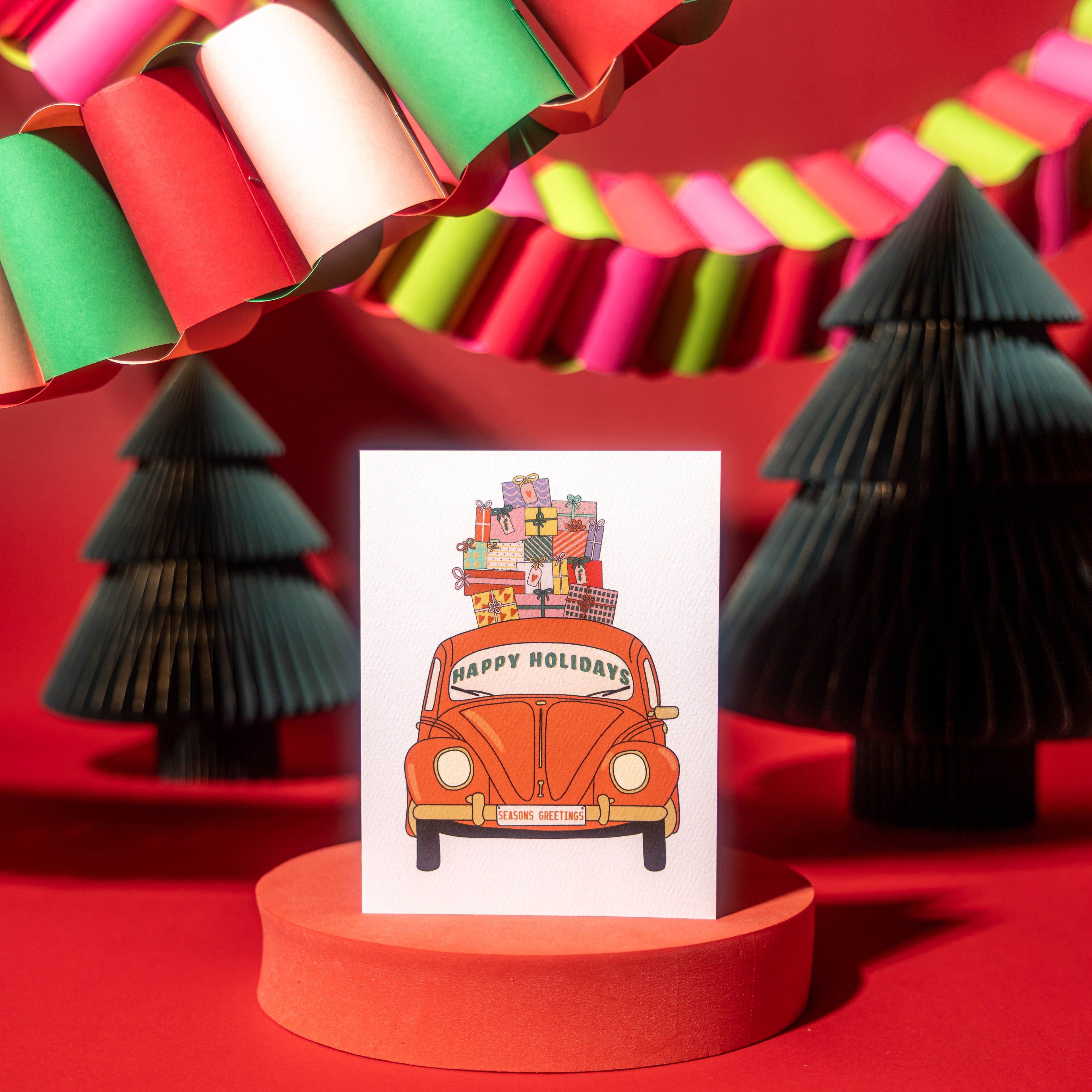 Holiday Beetle Greeting Card