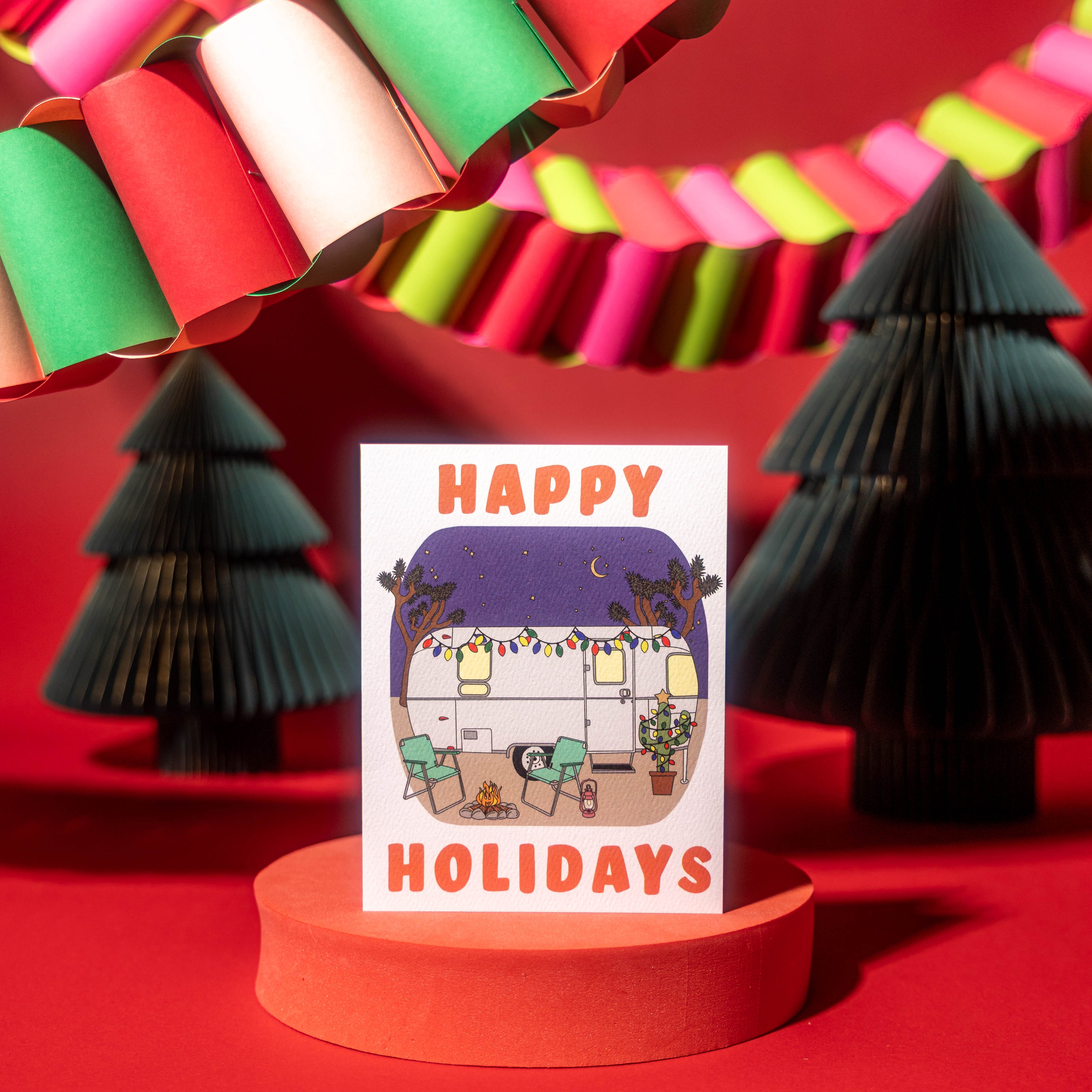 Holiday Airstream Greeting Card