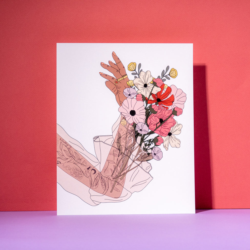 Tattoo Arm & Sheer Sleeve Art Print (8x10 inches)