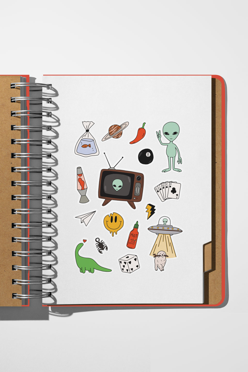 Retro Print Sticker Sheets