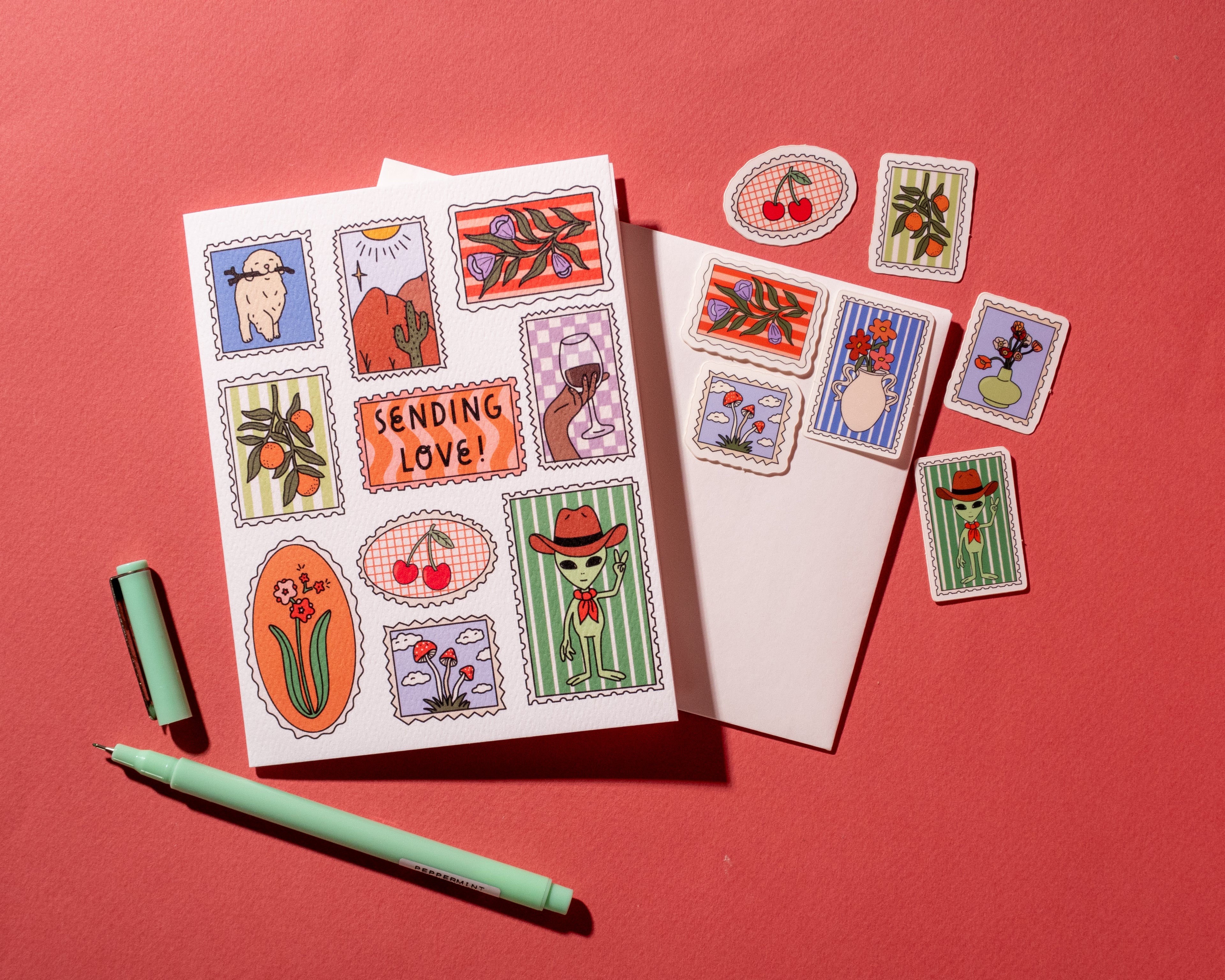 Stamp Sticker Collection