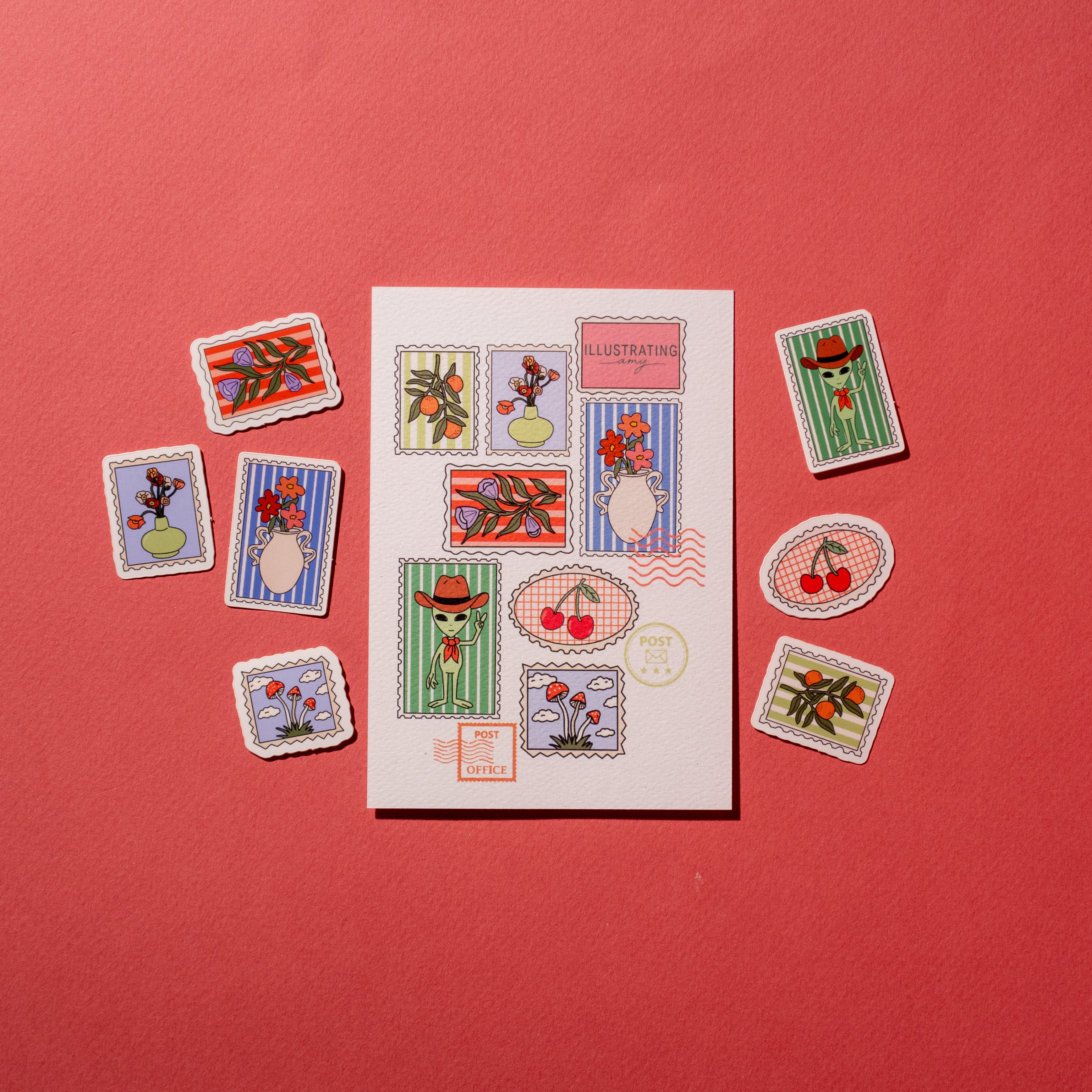 Stamp Sticker Collection