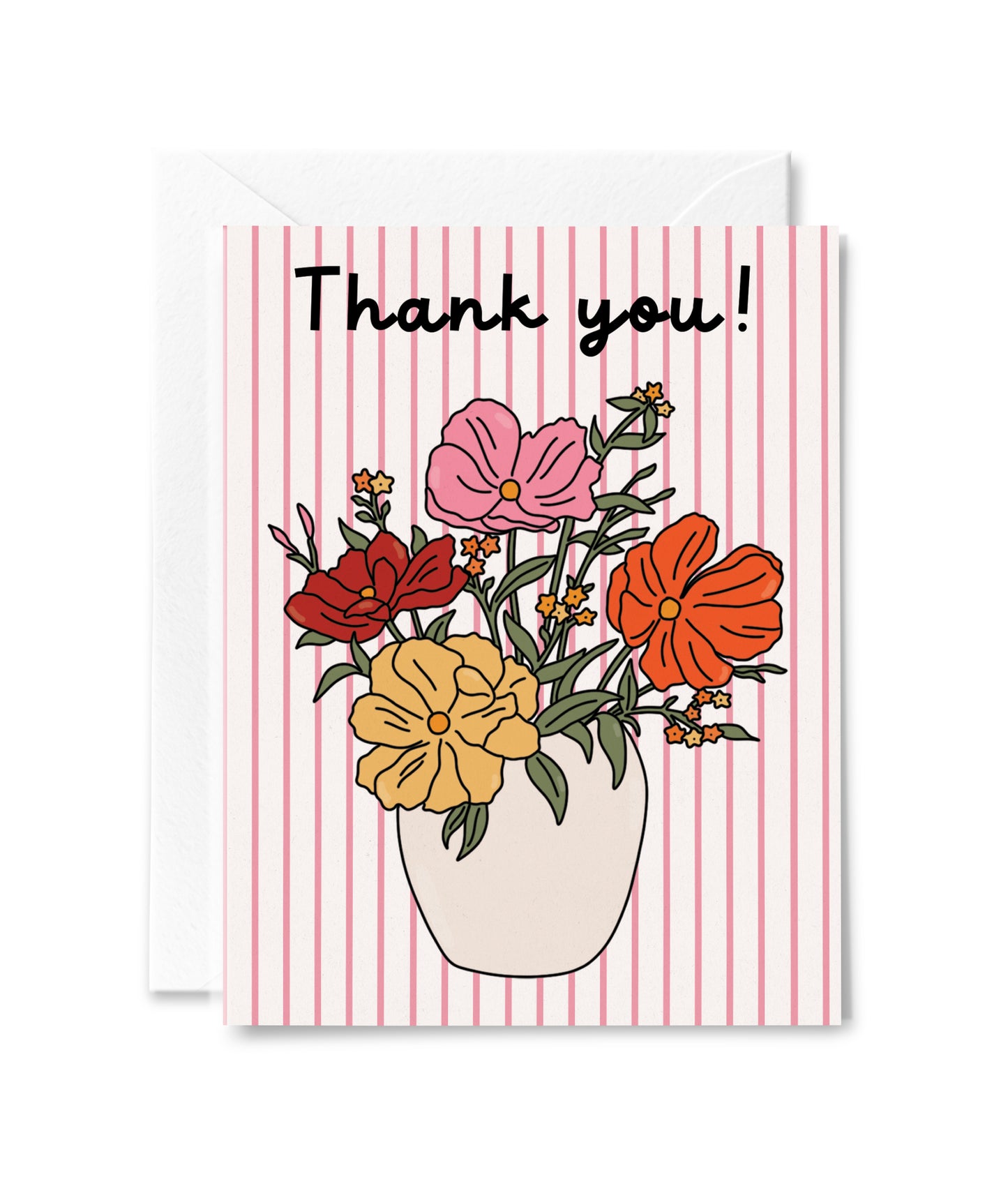 Thank You Stripe Flower Bouquet